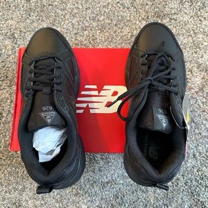 Brand New-New Balance Women’s Leather Shoe- Black, Size 8